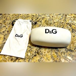 Dolce & Gabbana Hard Sunglass Case w/ D & G Pouch.